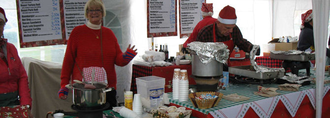Freesia Christmas Fair Hot Food